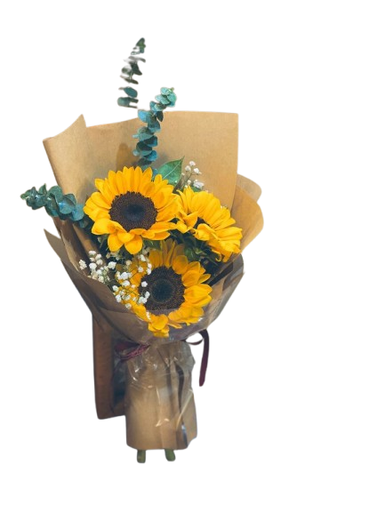 Ramito con 03 Girasoles